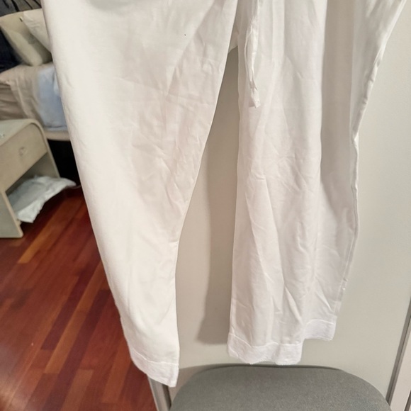 ZARA HOME white embroidered hem pants NWOT - Picture 5 of 6